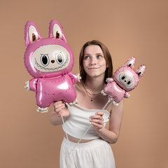 К Мини-фигура, Плюшевый эльф, Розовый, 17''/43 см, 5 шт. (в упаковке)