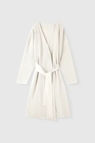 Кардиган макси из шерсти мериноса