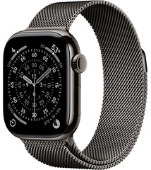 Apple Watch Series 11 42mm Slate Titanium Case with Milanese Loop Slate