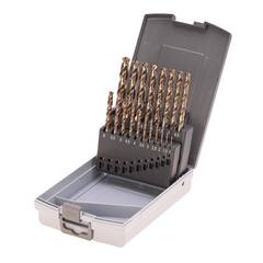 Набор сверл по металлу 1-10мм 19шт DIN338 HSSE-Co5 130° (пл. кейс) Ruko 215214RO