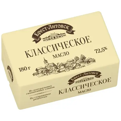 Масло Брест-Литовск 72,5% 180гр