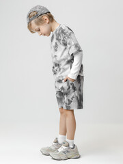 шорты  для мальчика  КР 400840/речной перламутр,размытая фактура к628