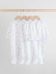 Комбинезон / Cлип для малышей Next AW3-255, 4 шт., Белый