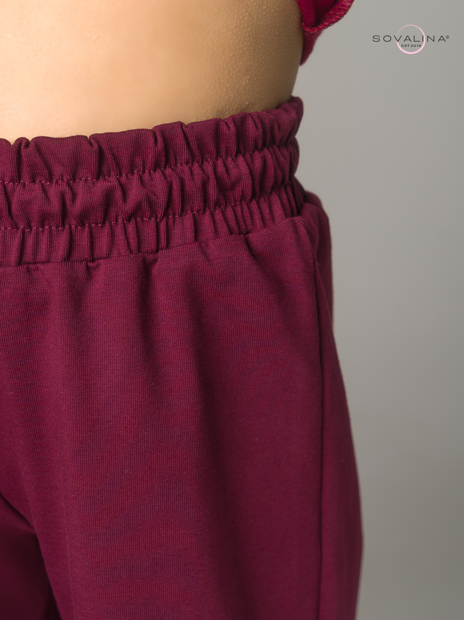 Костюм Лето лютики бордо-марсала