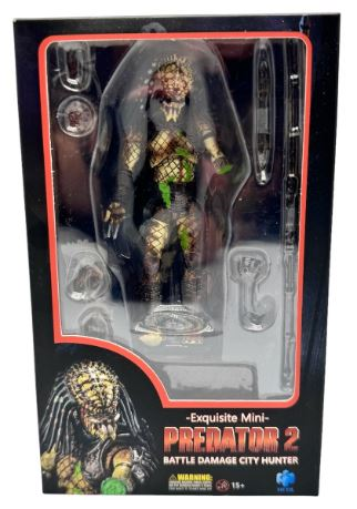 Фигурка Хищник Городской охотник поврежденный из фильма Хищник 2 1/18