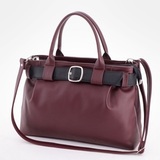 Сумка Саломея 2006 наппа бордо + черный