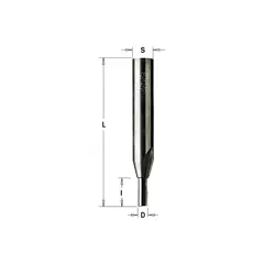 Фреза пазовая монолитная Z2 S=8x33 D=4x10x55 RH CMT 174.040.11