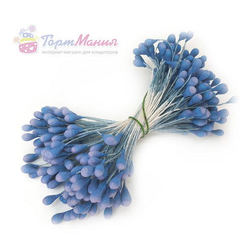 Тычинки для цветов 3 мм «Голубые»