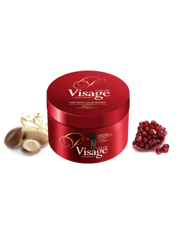 Питательная маска для окрашенных волос, Visage Hair Mask Color Protect, 500 мл