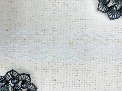 Кружево-трикотаж, ш. 3,5 см, белый