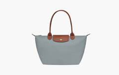 Longchamp Le Pliage Original Recycled Canvas M Tote Bag "Steel"
