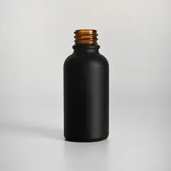 УЦЕНКА! Черный матовый стеклянный флакон 30 мл