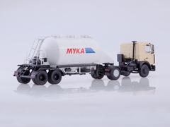 MAZ-5432 beige with semitrailer ASP-25 1:43 AutoHistory