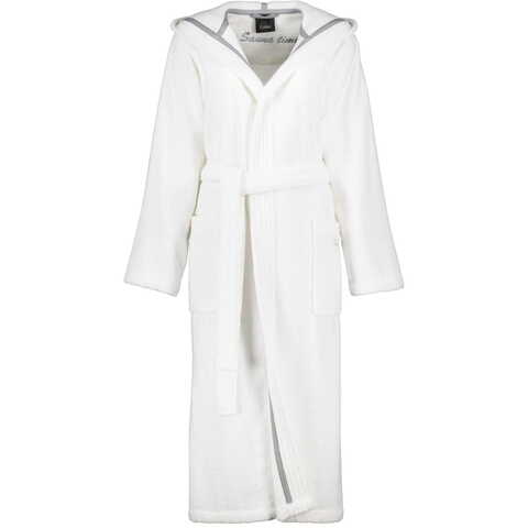 Халат с капюшоном женский Cawo Sauna Time 832 67 белый