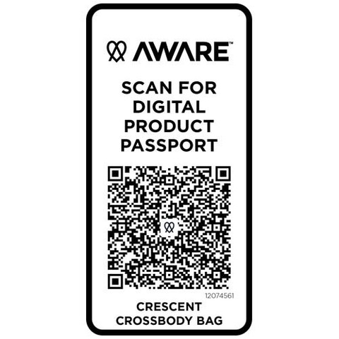 Crescent сумка через плечо Aware™ плотностью 500 г/м² из переработанного материала