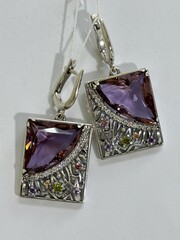 Набукко (серьги из серебра)