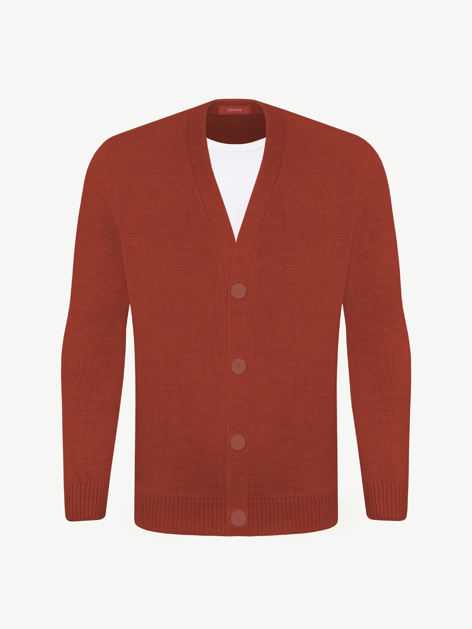 Кардиган с пуговицами из экохлопка