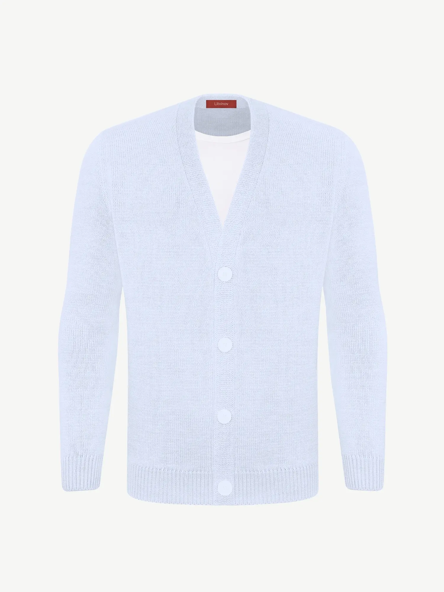 Кардиган с пуговицами из шелка