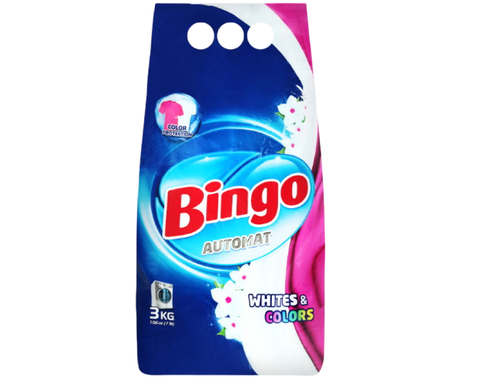 Порошок Bingo авт 3кг для белого, шт