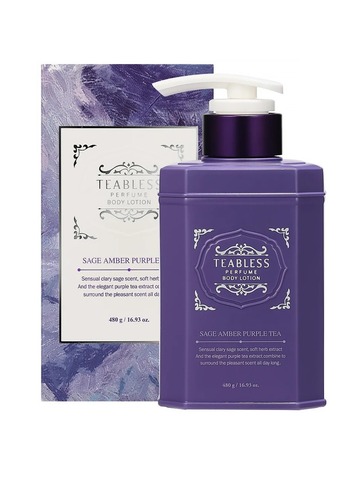 Teabless Herb Black Tea Antique Body Lotion, Парфюмированный лосьон для тела с ароматом амбры и шалфея, 480 гр