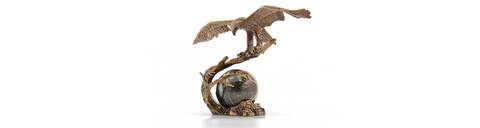 Бронзовая статуэтка Орёл на ветке