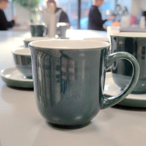 Кружка керамическая Endive, 9,9*5,3 см, темно-зеленый