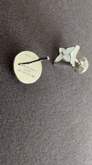 Серьги пусеты SUN & STAR коллекция LV white VGOLD