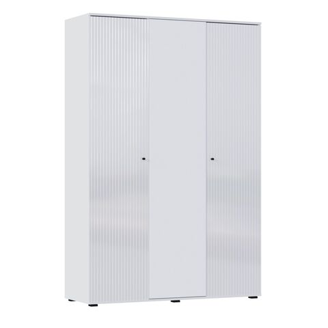 С/Г Оливия Шкаф 3-х ств. (Белый глянец, Белый)