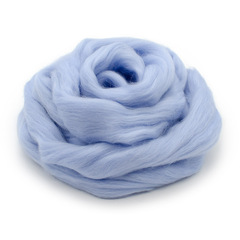 Шерсть для валяния "ТРО", полутонкая шерсть, 100г, голубой