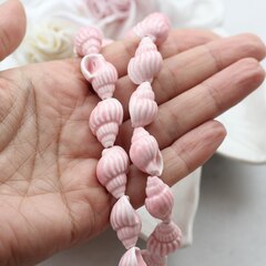 УЦЕНКА!!! Подвеска фарфоровая Ракушка розовая 21*14 мм, У051