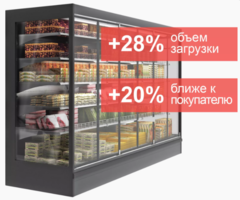 Пристенный холодильный стеллаж Polair MONTE MAXI SH 1875