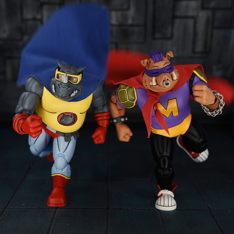 Фигурка NECA Teenage Mutant Ninja Turtles: Mighty Hog and Rhino-Man