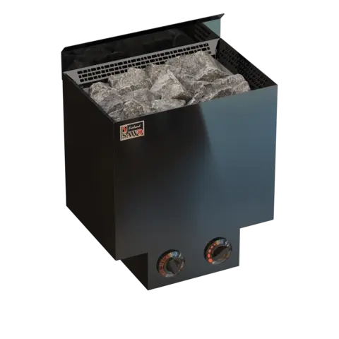 Электрическая печь SAWO NORDEX NRN-45NB-BL-Z-C (4,5 кВт, черная, внутри оцинковка, снаружи нержавейка, встроенный пульт) - купить в Москве и СПб недорого по цене производителя

