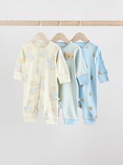 Комбинезон / Cлип для малышей Next AA5-955, 3 шт., Желтый, Голубой