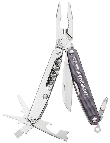 Мультитул Leatherman Juice С2, 12 функций, серый гранит (подарочная упаковка)