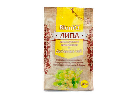 Липы цветы сушеные BioniQ, 30г