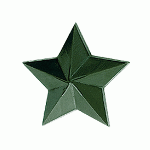 Звезда малая металл полевая (на погоны)