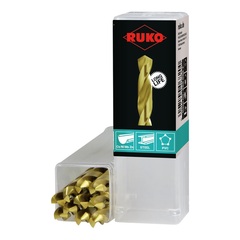 Сверло по металлу ц/х 3,0x61/33мм DIN338 h8 5xD HSS-G TiN 118° Ruko 250030T