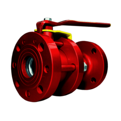 Кран шаровой стальной c редуктором фланцевый  Ру16