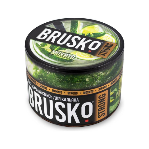 Бестабачная смесь для кальяна BRUSKO 50г STRONG - Мохито