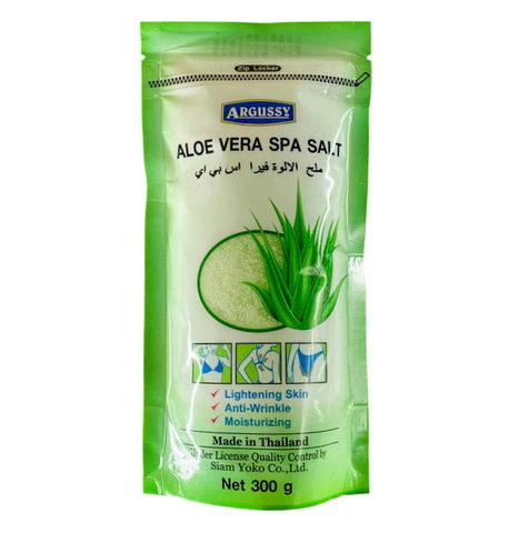 Солевой скраб с Алоэ Вера Yoko Argussy, Aloe Vera Spa Salt - 300 гр.