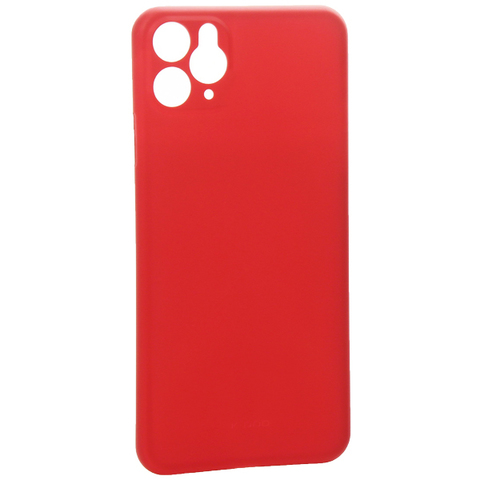 Ультратонкий чехол с защитой камеры K-Doo Air Skin для iPhone 11 Pro Max (Красный)