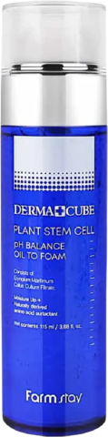 Farmstay Derma Cube Plant Stem Cell pH Balance Oil To Foam Гидрофильное масло – пенка с фитостволовыми клетками морского укропа