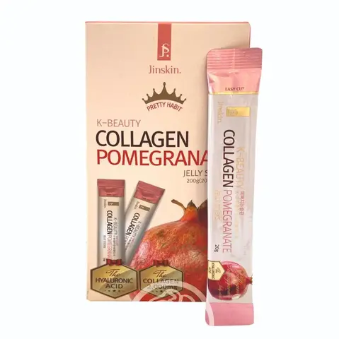 Jinskin Collagen Pomegranate Jelly sticks Коллагеновое желе с гранатом в стиках