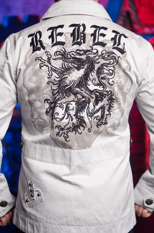Rebel Spirit | Куртка мужская MJK100656 вышивка на спине