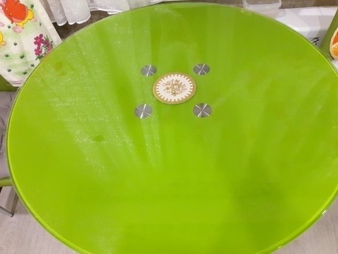 Скатерть круглая прозрачная диаметр 101 см толщина 2 мм