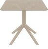 Стол пластиковый, Siesta Contract Sky Table 80, бежевый