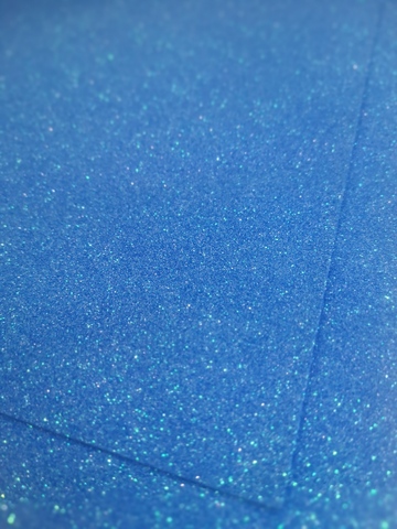 Фоамиран для творчества глиттерный с блестками 2,0мм/размер 50х50см/ цвет голубой (5шт)