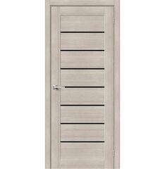 Купить Межкомнатная дверь экошпон Bravo-22 Cappuccino Melinga / Black Star