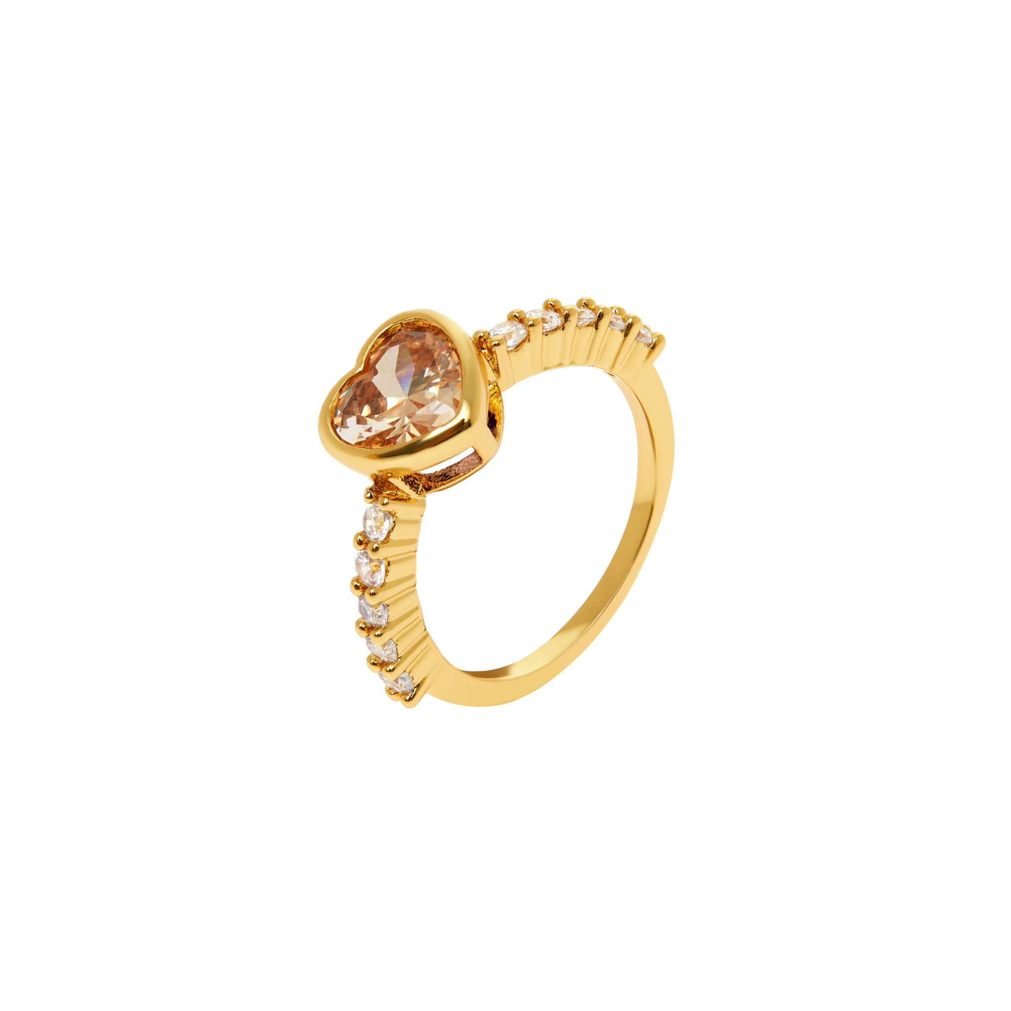 VIVA LA VIKA Кольцо Not Lonely Heart Ring – Champagne viva la vika кольцо not lonely heart ring – champagne